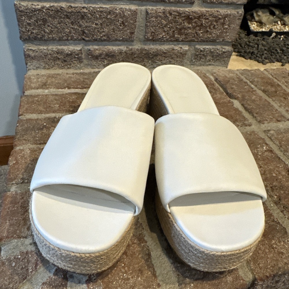 Vince‎ Women's Margo Espadrille Block Heel Slip On Sandals Slide Size 9.5 #174 - Picture 2 of 16